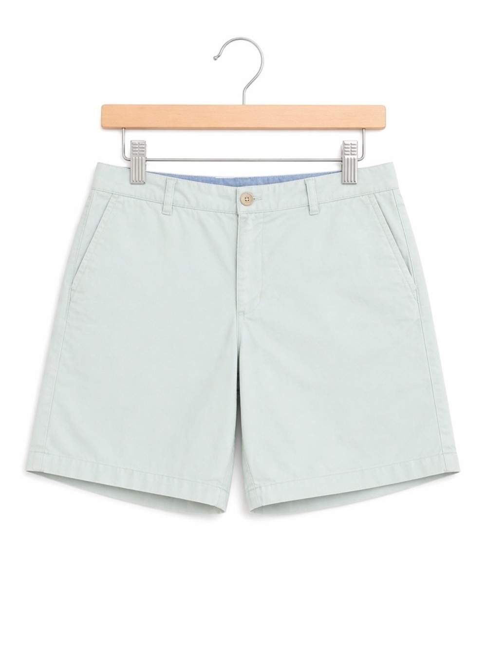 IZOD Chino Shorts 36 Mint Green Flat Front Cotton Casual Summer Shorts